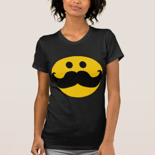 Kundengerechte Hintergrundfarbe des Schnurrbartes) T-Shirt