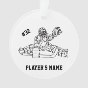 Kundengerechte Hockey-Torwart-Verzierung Ornament