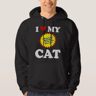 KUNDENGERECHTE i-Liebe meine Katze Hoodie