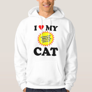 KUNDENGERECHTE i-Liebe meine Katze Hoodie