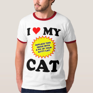 KUNDENGERECHTE i-Liebe meine Katze T-Shirt