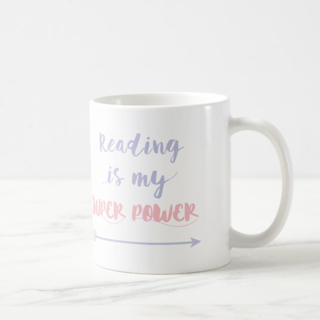 Kundengerechte Lesung ist mein SuperPower Kaffeetasse (Rechts)