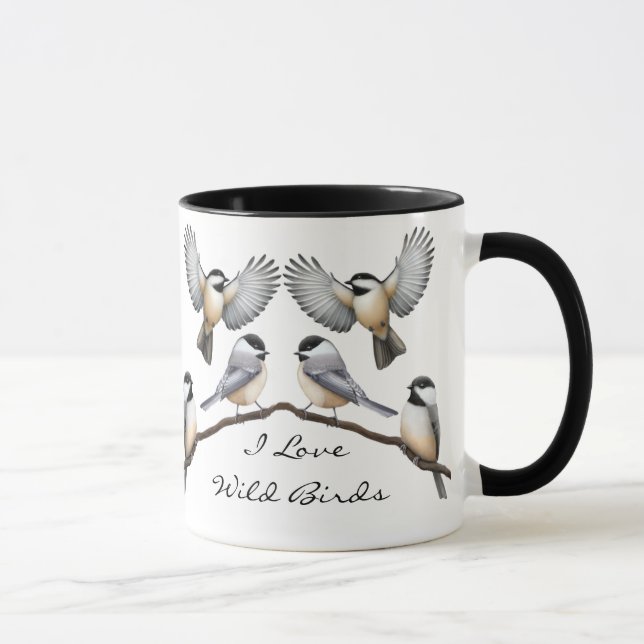 Kundengerechte Menge der Chickadees-Tasse Tasse (Rechts)