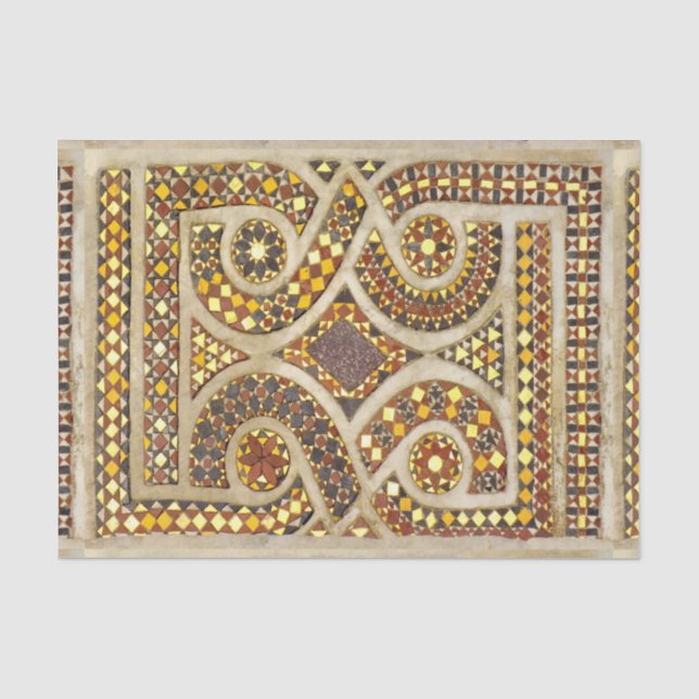 Kundengerechte mittelalterliche Mosaiken Seidenpapier (Vorderseite)