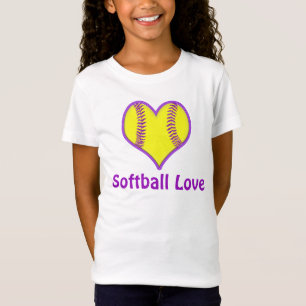 Kundengerechte niedliche Softball-Shirts für T-Shirt