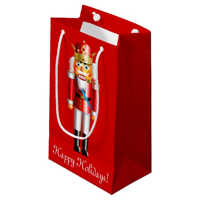 Kundengerechte Nussknacker Kleine Geschenktüte (Vorderseite Schrägansicht)