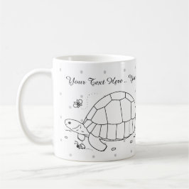 Kundengerechte Ploughshare-Schildkröten-Tasse Kaffeetasse