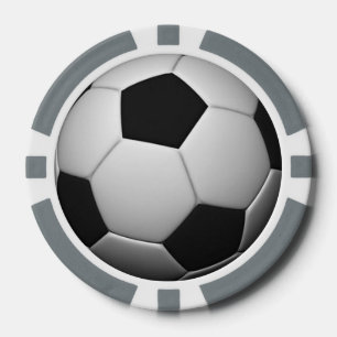 Kundengerechte Pokerchips des Fußballs/des