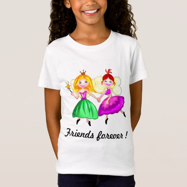 Kundengerechte Prinzessinfeen der besten Freunde T-Shirt (Vorderseite)