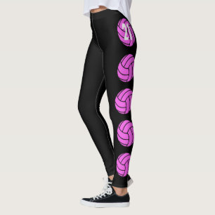 Kundengerechte rosa Volleyball-Leggings Leggings