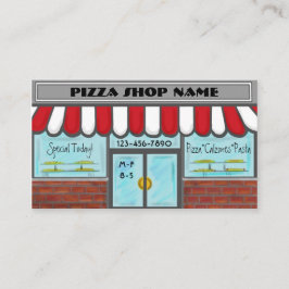 Kundengerechte rote weiße Karten des PizzaLaden