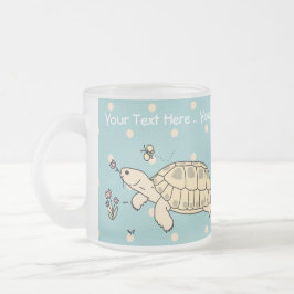 Kundengerechte russische Schildkröten-Tasse Mattglastasse