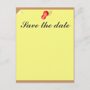 Kundengerechte Save the Date klebrige Anmerkung