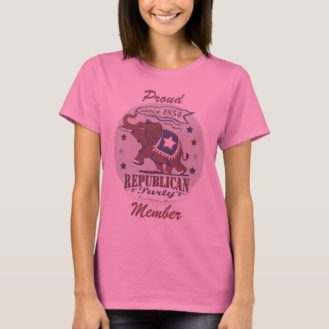 Kundengerechte Schablone - stolzer Republikaner T-Shirt (Vorderseite)