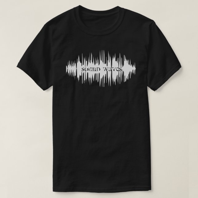 Kundengerechte Schallwelle-Musik T-Shirt (Design vorne)