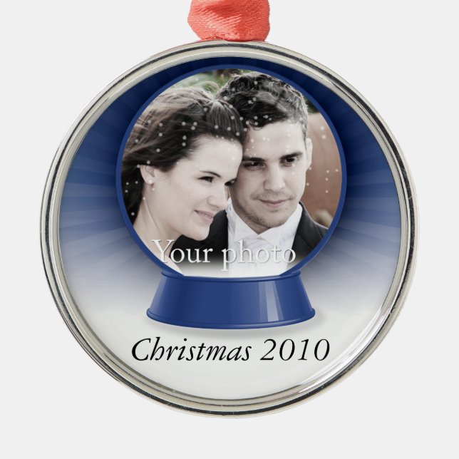 kundengerechte snowglobe Verzierung Ornament Aus Metall (Vorne)