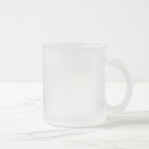 Kundengerechte Tassen-Schablone - volle Blutung Mattglastasse