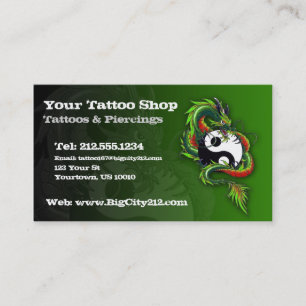 KUNDENGERECHTE Tätowierungs-Visitenkarte Visitenkarte