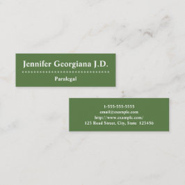 Kundengerechte und minimale mini visitenkarte