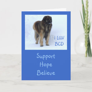 Kundengerechte "Unterstützung, Hoffnung, glauben" Karte