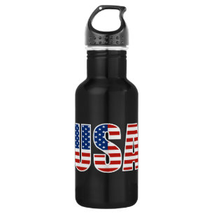 Kundengerechte USA-amerikanische Flagge Edelstahlflasche