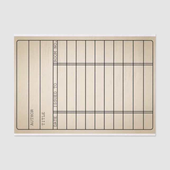 Kundengerechte Vintage Seidenpapier (Vorderseite)