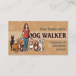 Kundengerechte Visitenkarte des Hundewanderers