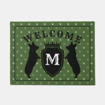 Kundengerechte Walisercorgi-Fußmatte