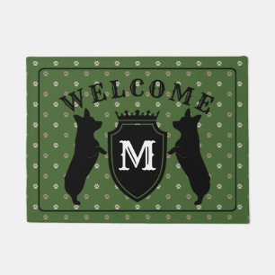 Kundengerechte Walisercorgi-Fußmatte Fußmatte