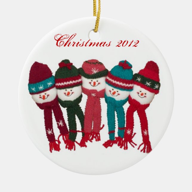 Kundengerechte WeihnachtenOrnamet Keramik Ornament (Vorne)