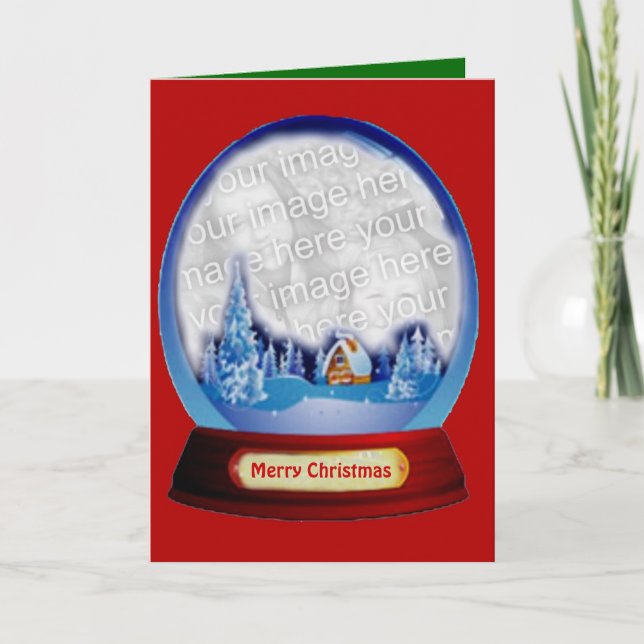 Kundengerechte Weihnachtskugel-Karte Feiertagskarte (Vorderseite)
