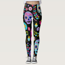 kundengerechte ZuckerPop-Schädel-Leggings