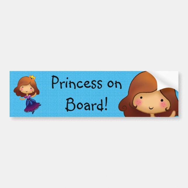 Kundengerechter Aufkleber Prinzessin an Bord Autoaufkleber (Vorne)