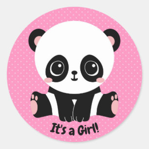 Kundengerechter Babyparty-Panda ist es ein Runder Aufkleber
