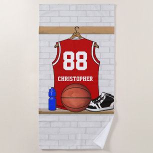 Kundengerechter Basketball-Spielerentwurf Strandtuch