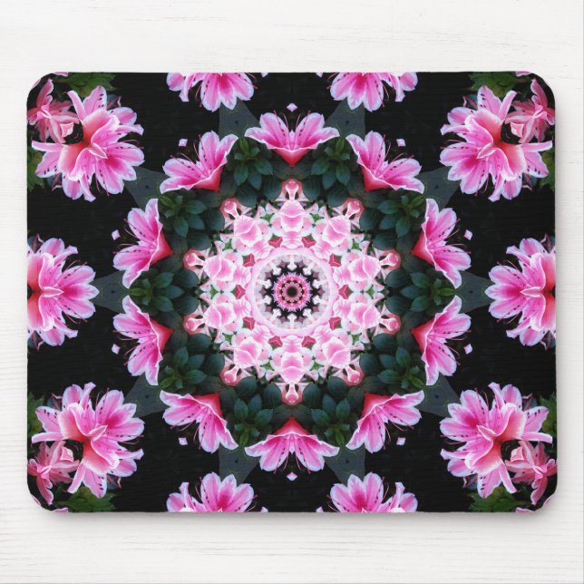 Kundengerechter BlumeMandala Mousepad (Vorne)