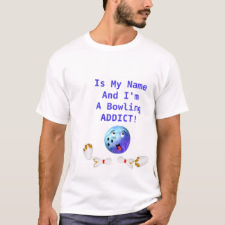 Kundengerechter Bowlings-Süchtiger T-Shirt