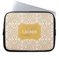 Kundengerechter Farbmonogramm-Marokkaner, TAN-Gold