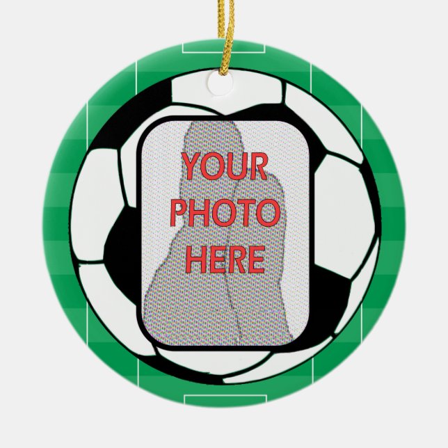 Kundengerechter Foto-Fußball-Ball-Preis Keramikornament (Vorne)