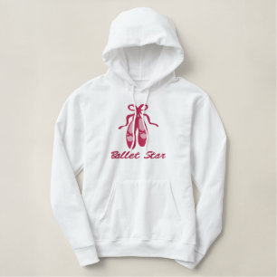 Kundengerechter gestickter Ballett-Stern Hoddies Bestickter Hoodie