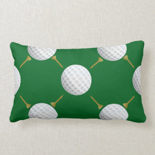 Kundengerechter Golf-Ball und T-Shirts auf Grün Lendenkissen