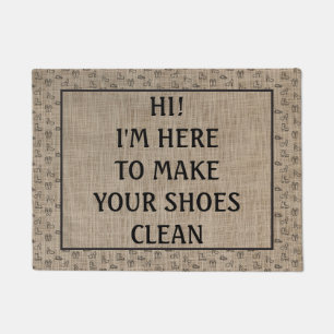 Kundengerechter humorvoller Textentwurf Fußmatte