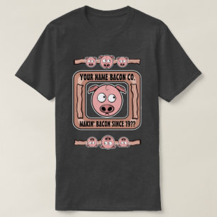 Kundengerechter (IHR NAME) T - Shirt Bacon Company