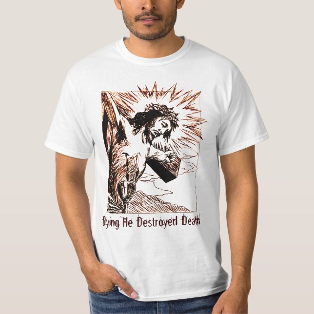 Kundengerechter Jesus auf QuerShirt T-Shirt (Vorderseite)