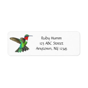 Kundengerechter karminroter Throated Kolibri Avery