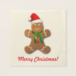 Kundengerechter Lebkuchen-Mann Serviette