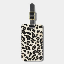 Kundengerechter Leopard-Druck-Gepäckanhänger