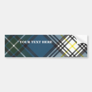 Kundengerechter MacDowall Tartan-Autoaufkleber Autoaufkleber
