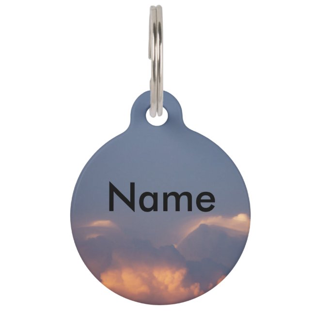 Kundengerechter Name, Telefon, Straße, Stadt, Tiermarke (Vorderseite)