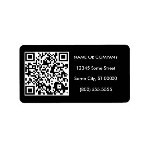 kundengerechter QR Code Adressaufkleber